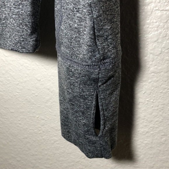 PINK Victoria's Secret Heather Gray & Black 1/4 Zip Pullover - Picture 8 of 12